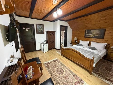 Double room with private bathroom at Pensiunea Eugenia